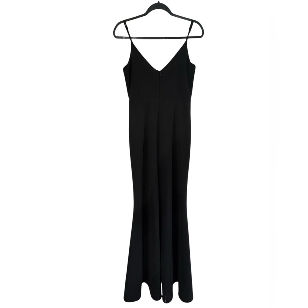 Lulu's Black Sleeveless Maxi Slip Dress, Medium - Picture 2 of 8